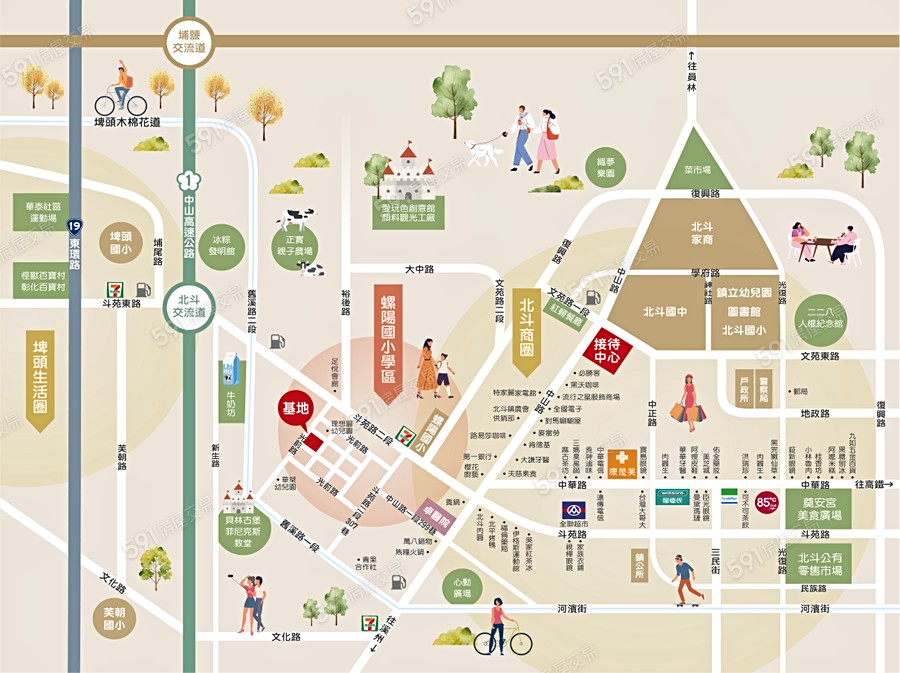 龍勝傳家一期(公寓)交通圖