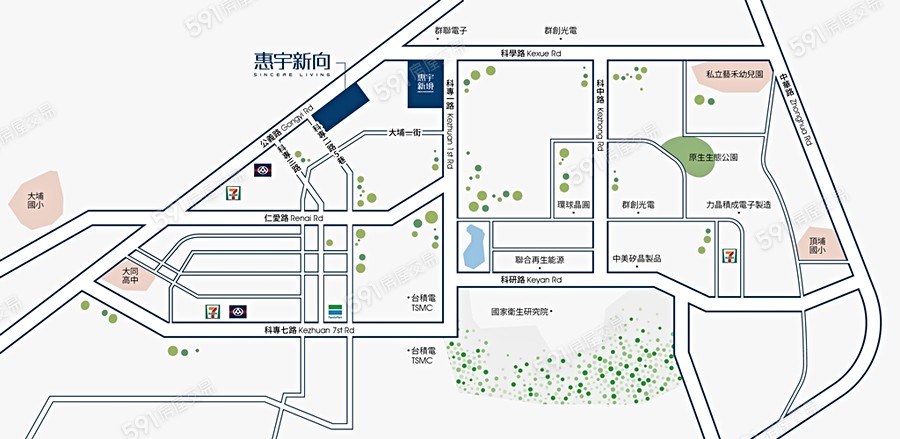 惠宇新向交通圖