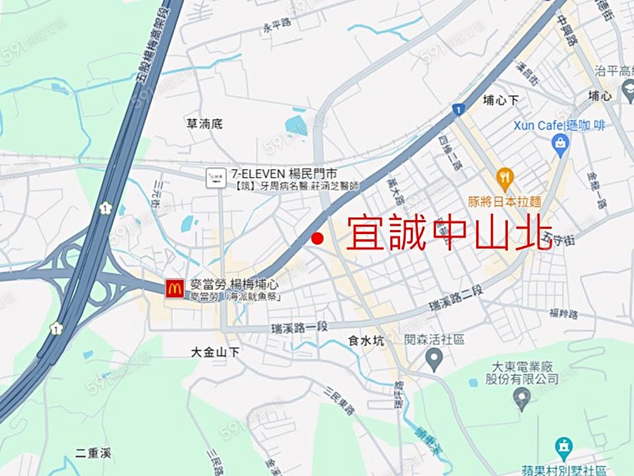 宜誠中山北交通圖