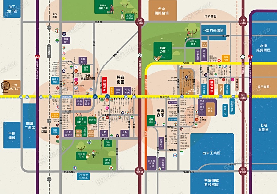 大樁十六韻Ⅱ交通圖