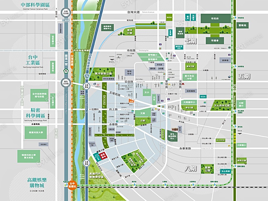 豐謙植得交通圖