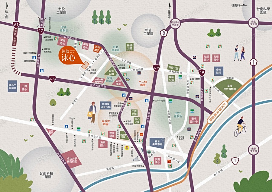 沐歆沐心交通圖