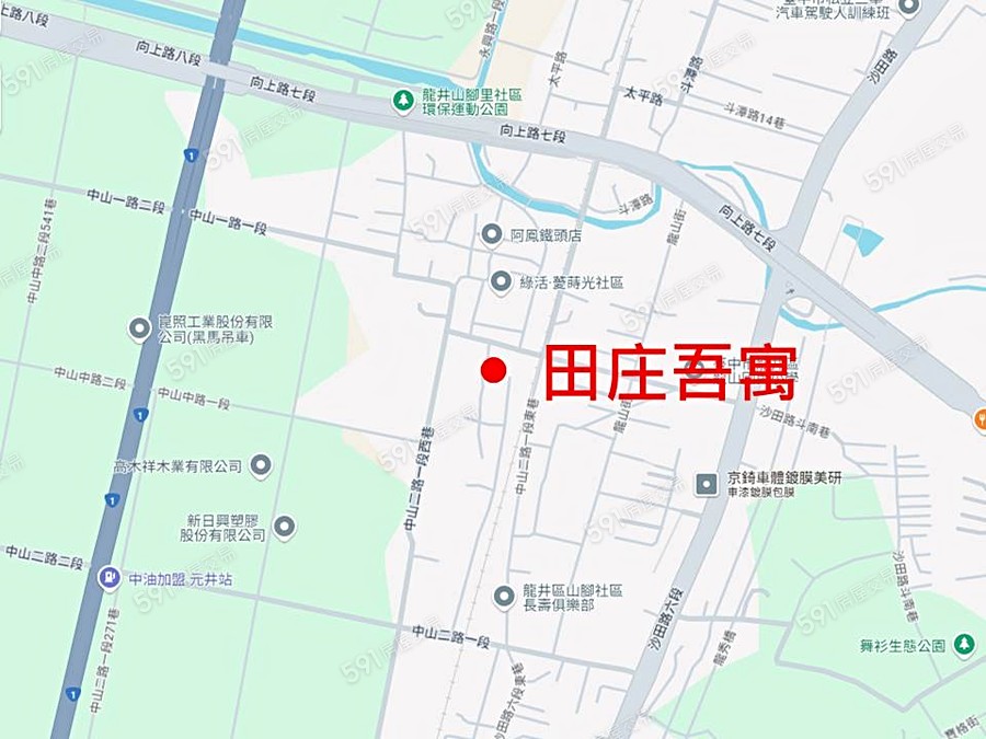 田庄吾寓交通圖