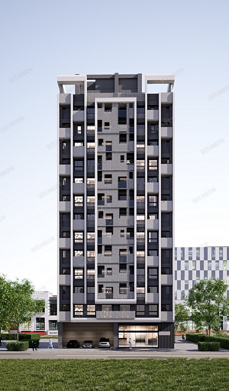 京茂四季-大樓區示意圖