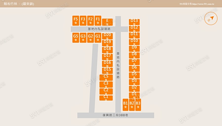 頤和竹林平面圖