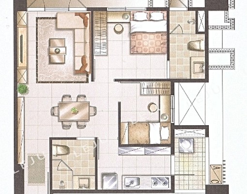 💎旺洲逸品💎全新2房2衛★附傢俱★租金含管 - Image 15