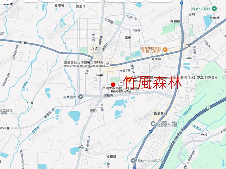 竹風森林交通圖