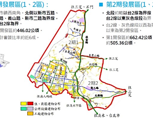 $淡海新新市鎮二期一->區段徵收土地->抽建地->$