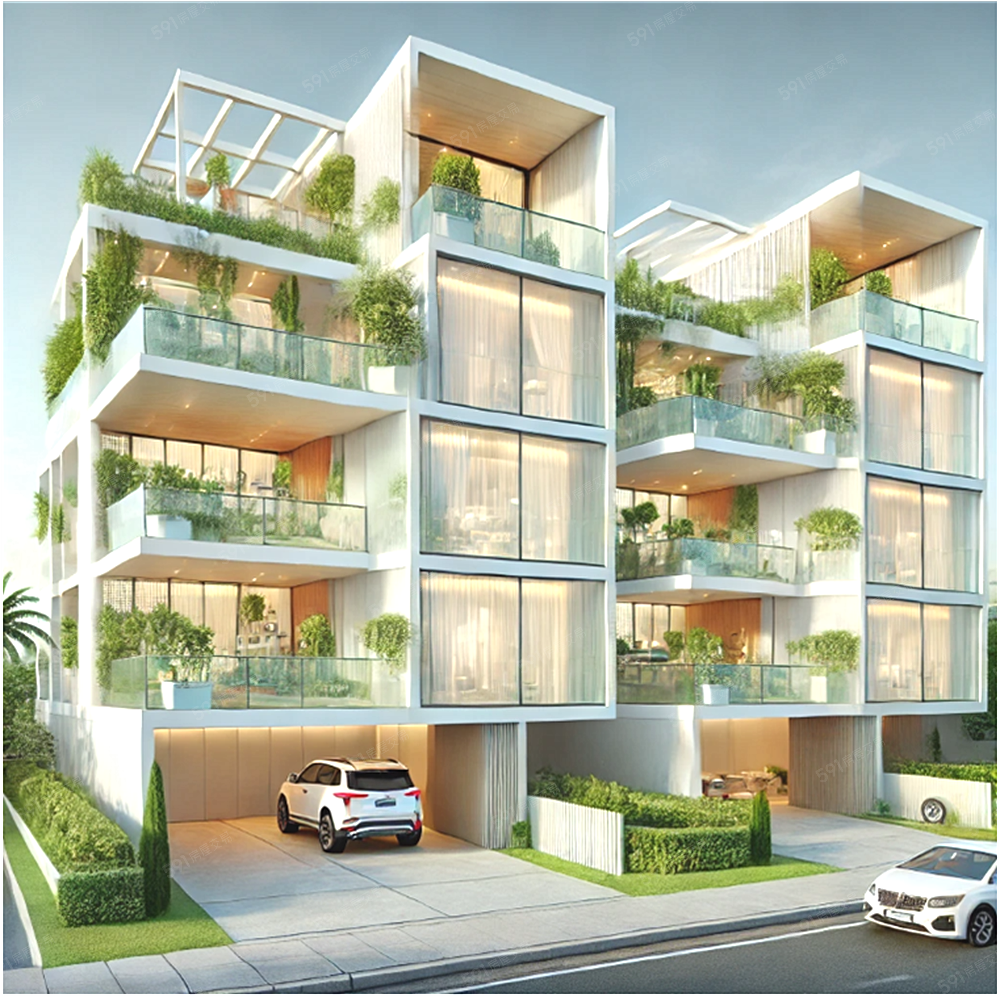 模擬房屋設計和建築外觀效果圖