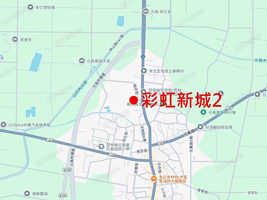 彩虹新城2交通圖