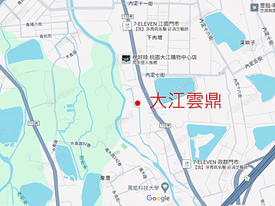 大江雲鼎交通圖