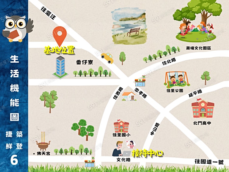 捷築鮮登6交通圖