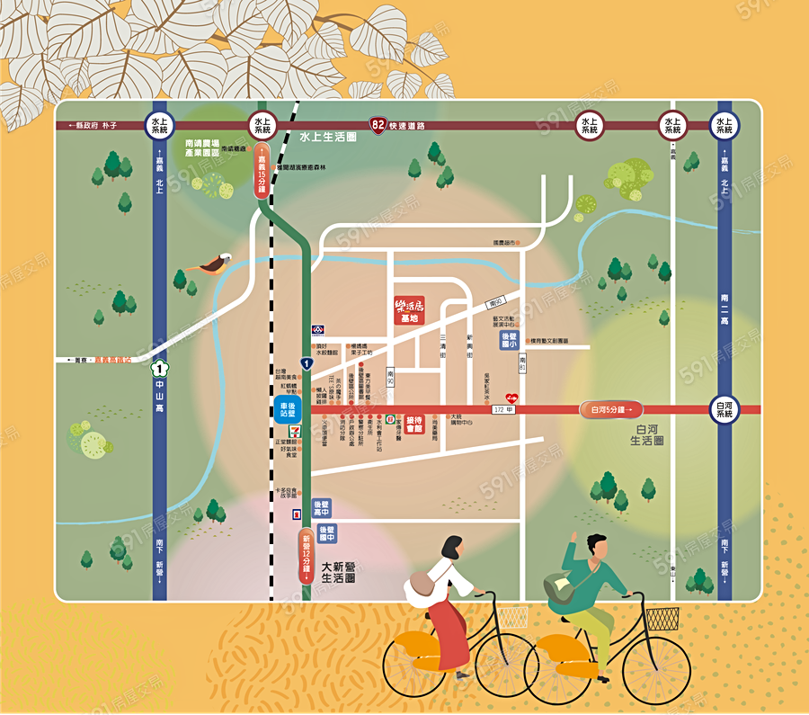 樂活居二期交通圖