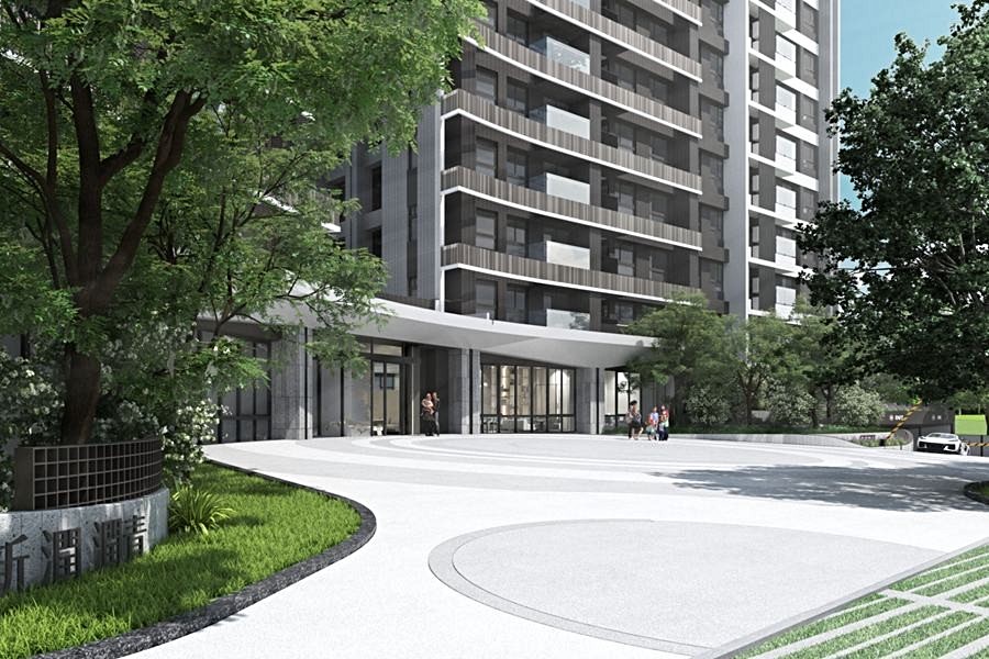 「新潤潤青」社區外觀3D示意圖