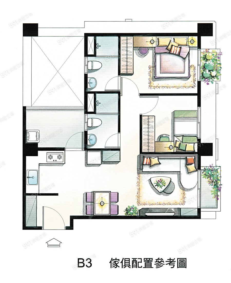 亞灣築泉格局圖