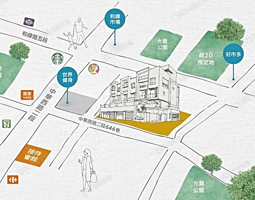湖美画峰中華西路靜巷住辦商合一透天電梯三車墅(可營業可分租) - Image 10