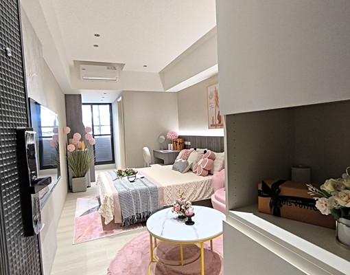 Likehouse粉紅泡泡風全新整修大陽台獨洗曬可租補大套房 - Image 4