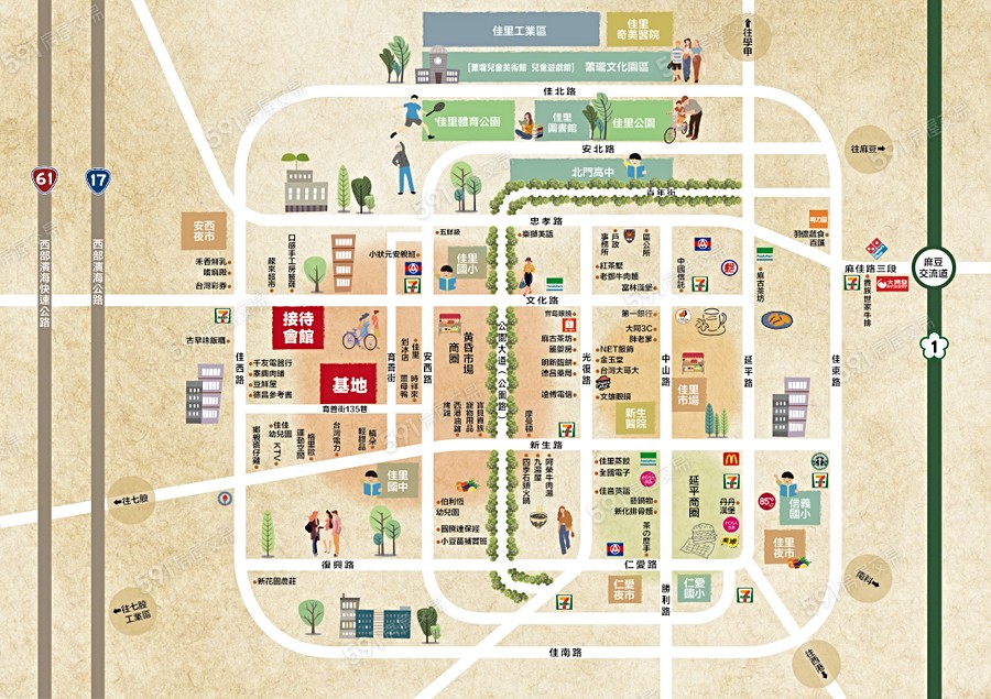 陞發國際佳禮秀墅交通圖