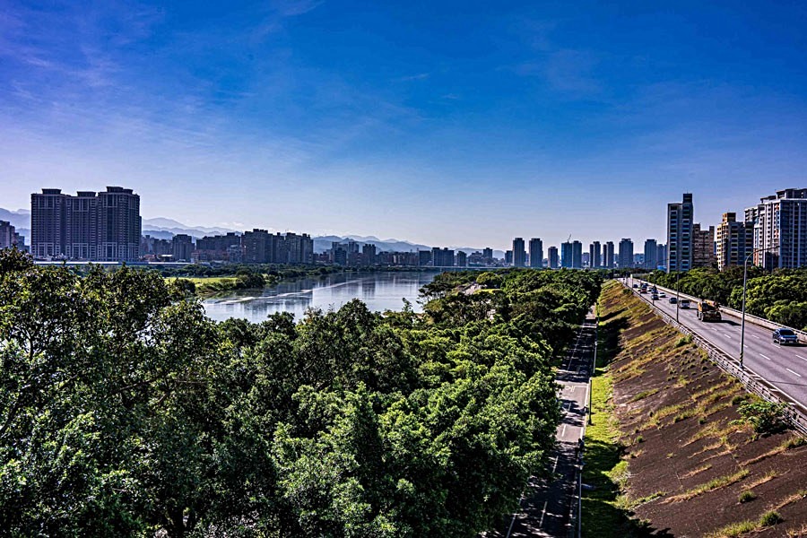 中正河濱公園綠地實景拍攝