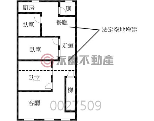 可租補龍門商圈3房低樓層室內空間大 - Image 1
