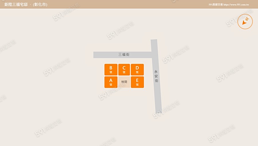 鉅陞三福宅邸平面圖