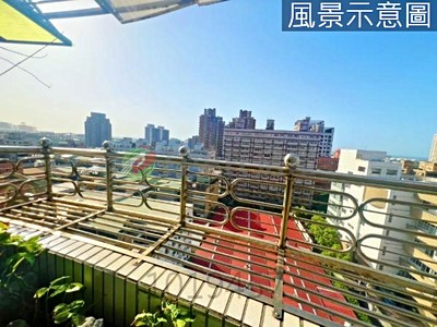 A+📍八里-高樓景觀【山河戀】前後陽台三房✨平面車+天然氣