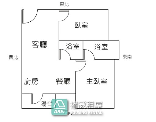 🌳高雄大學百達悠悅｜雙衛浴2房|可寵物可租補權威 - Image 3