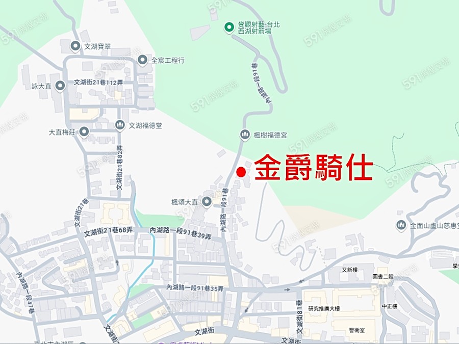 金爵騎仕交通圖