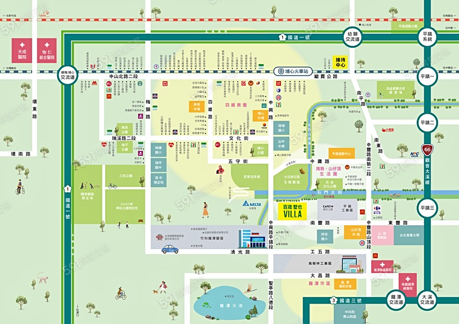 墅也VILLA交通圖