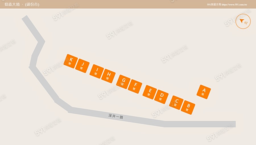 仰森大境平面圖