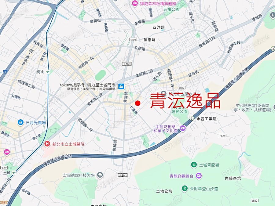 青沄逸品交通圖