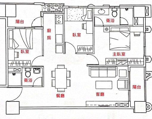九份子天席3房含車位出租 - Image 12
