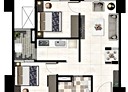 桃園區-永安路2房2廳，34.7坪