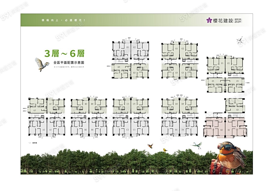 櫻花向上之櫻平面圖