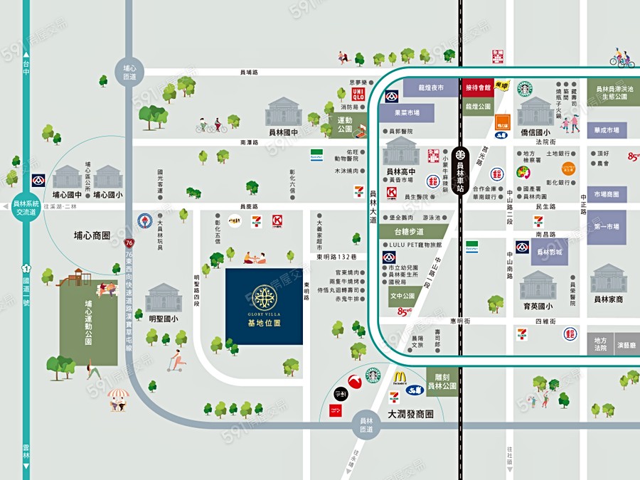 大樁園6富和莊交通圖