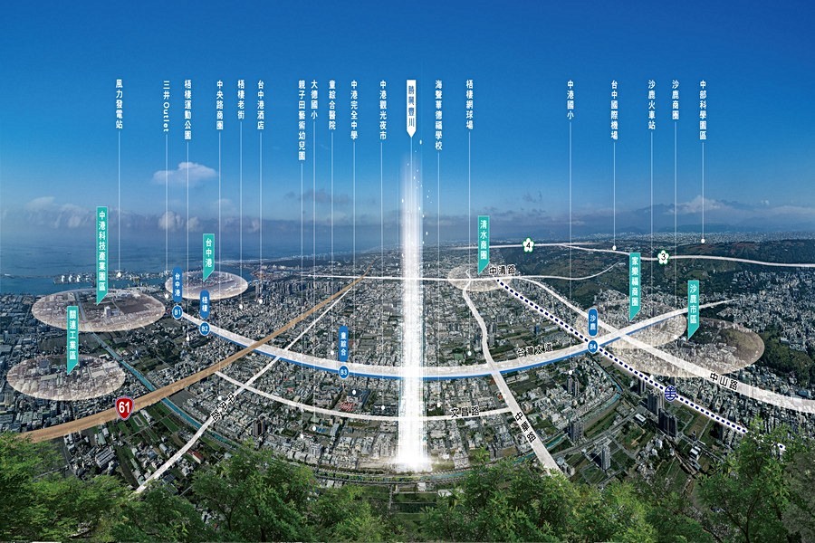 建案座落梧棲市區核心