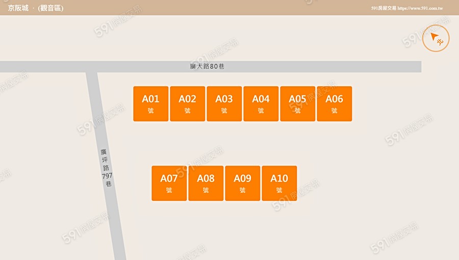 京阪城平面圖