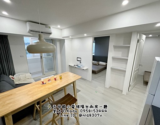 💓TAS天母國小/全新陽台兩房/可短租可養寵物/代收包裹 - Image 2