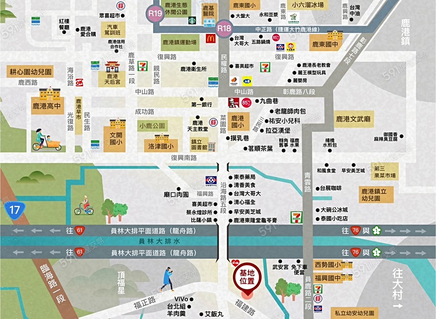 泰銓福興院特區交通圖