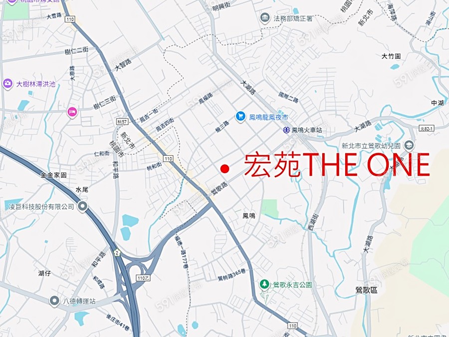 宏苑THE ONE交通圖
