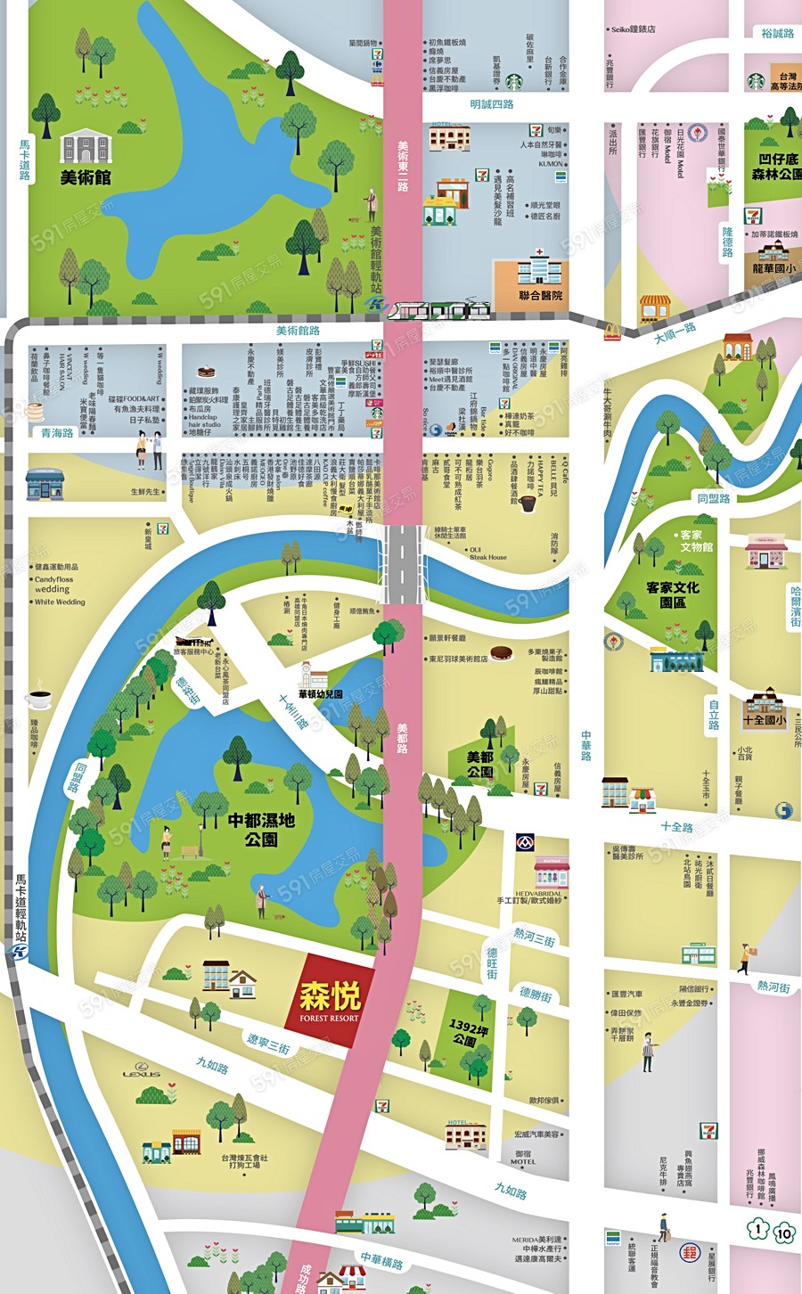 森悦交通圖