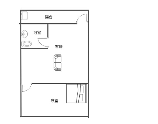 整層公寓一房一廳,獨洗衛浴陽台,近火車站聯合長春署苗 - Image 7