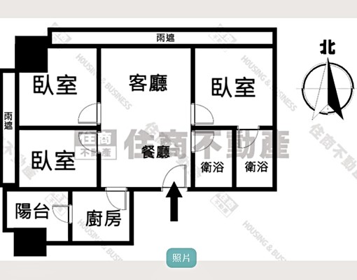 海洋都心1期@景觀一級棒邊間3房+平面車位全配 - Image 13