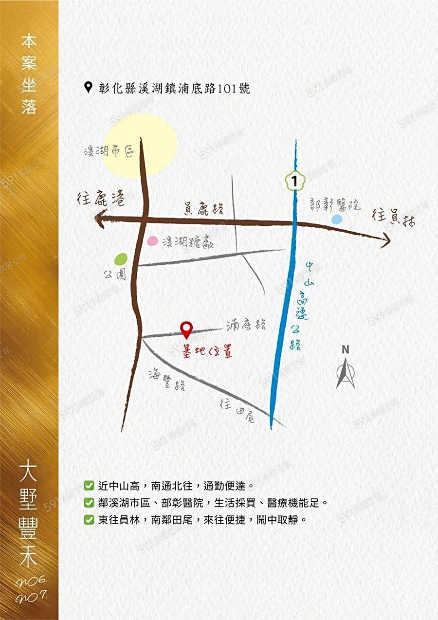 大墅豐禾NO.6交通圖