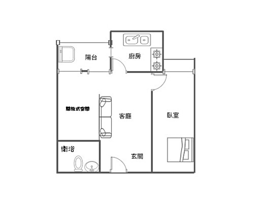 租』國賓大悅1+1房含平車含管可以養寵物報稅租補可另談 - Image 14