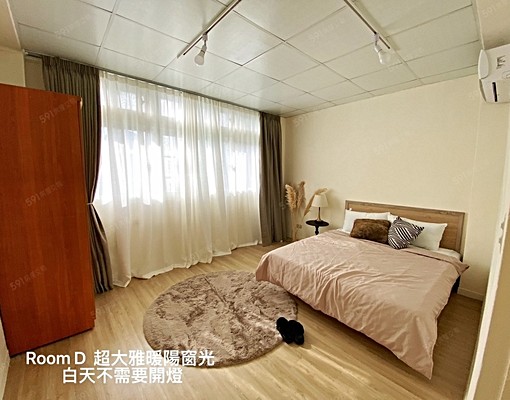 近大安森林公園站可租補全新裝潢共生宅溫馨採光雅房代收垃 - Image 1
