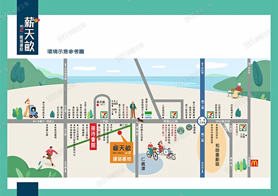 薪天畝2期交通圖