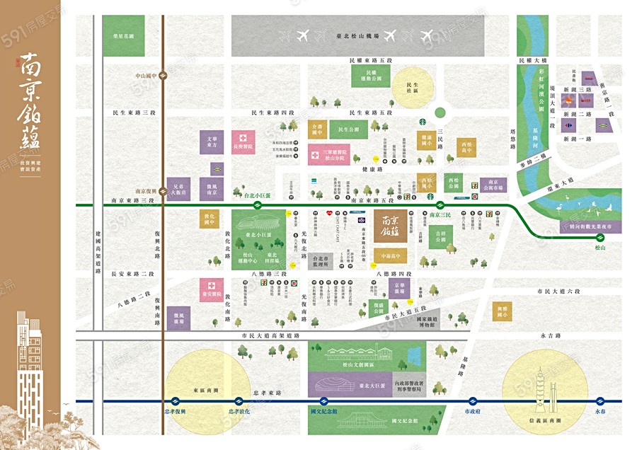 華造 南京鉑蘊交通圖