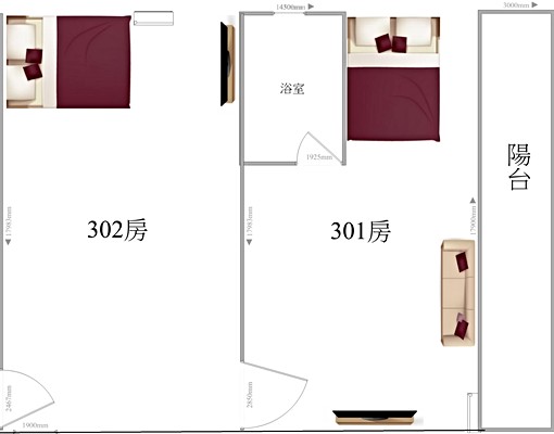 竹東榮樂街兩房一衛溫馨家庭房20坪(可申請租補) - Image 2