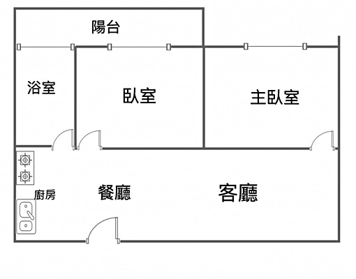 可租補月理河台十七線上高大商圈景觀兩房車位附傢俱電 - Image 15